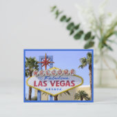 Carte postale Blue Nevada Affiche de bienvenue Las (Debout devant)