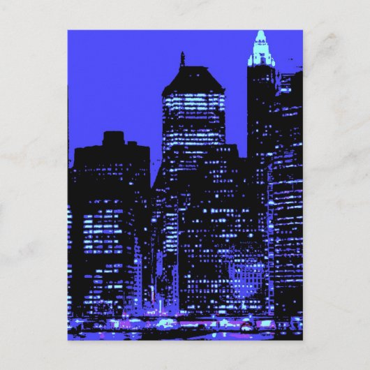 Carte Postale Blue New York (Devant)