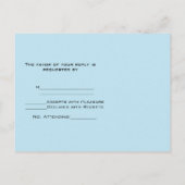 Carte postale Blue Orchid RSVP (Dos)