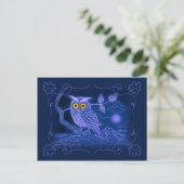 Carte postale Blue Owl Art (Debout devant)