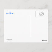 Carte postale Blue Parakee (Dos)