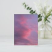 Carte Postale Blue Pink Clouds (Debout devant)