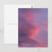 Carte Postale Blue Pink Clouds (Devant / Derrière)