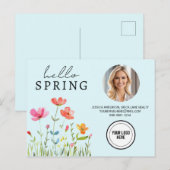 Carte Postale Blue Professional Hello Spring Immobilier (Devant / Derrière)