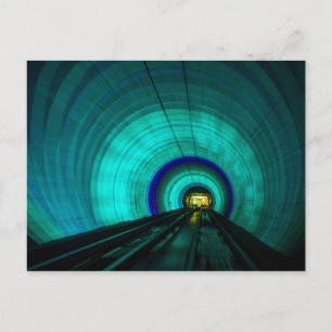 Carte Postale Blue railroad tunnel, Singapour