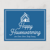 Carte Postale Blue Real Estate Company Personalized Realtor (Devant)