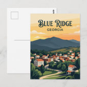 Carte Postale Blue Ridge États-Unis (Devant / Derrière)