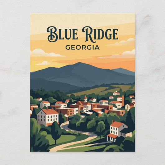 Carte Postale Blue Ridge États-Unis (Devant)