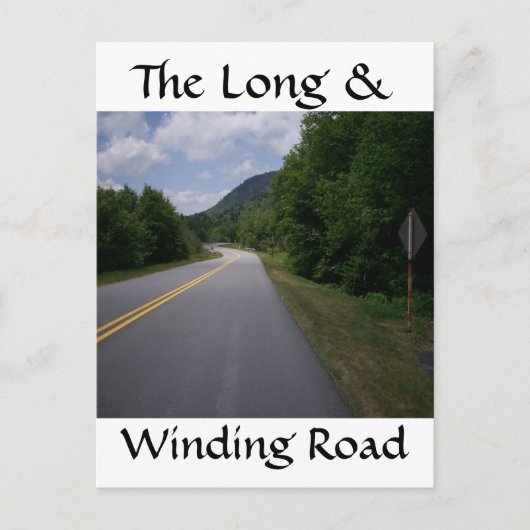 Carte Postale Blue Ridge Motorcycle Ride 10 (Devant)