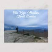 Carte Postale Blue Ridge Mountains Laurel Park Jump Off Rock NC (Devant)