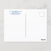 Carte Postale Blue Ridge Mountains Laurel Park Jump Off Rock NC (Dos)