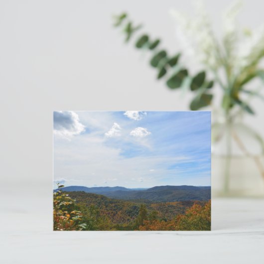 Carte Postale Blue Ridge Mountains North Carolina Vue d'automne (Debout devant)