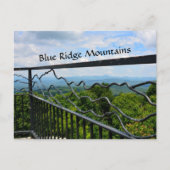 Carte Postale Blue Ridge Mountains View Jump Off Rock NC (Devant)