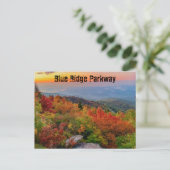 Carte Postale Blue Ridge Parkway en automne (Debout devant)