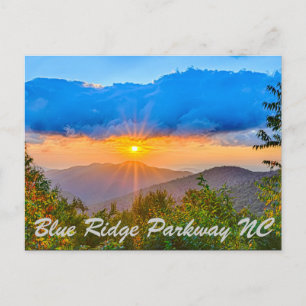 Carte Postale Blue Ridge Parkway NC