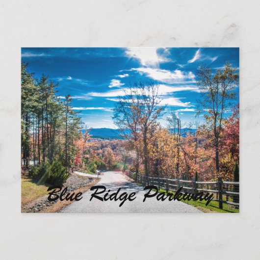 Carte Postale Blue Ridge Parkway NC (Devant)