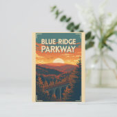 Carte Postale   Blue Ridge Parkway Scenic Byway Virginia North C (Debout devant)