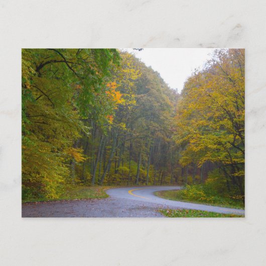 Carte Postale Blue Ridge Parkway, Virginie (Devant)