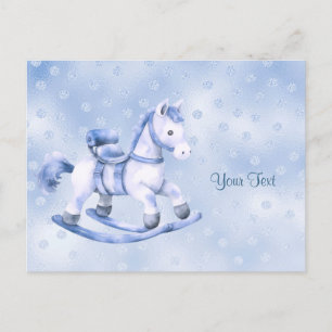 Carte postale Blue Rocking Horse