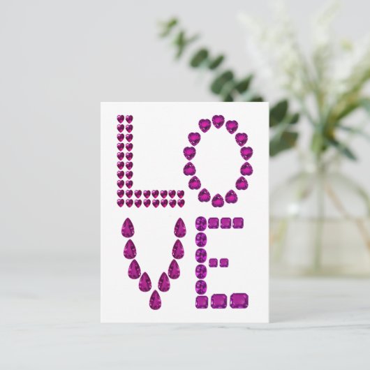 Carte Postale Blue Sapphire Love (Debout devant)