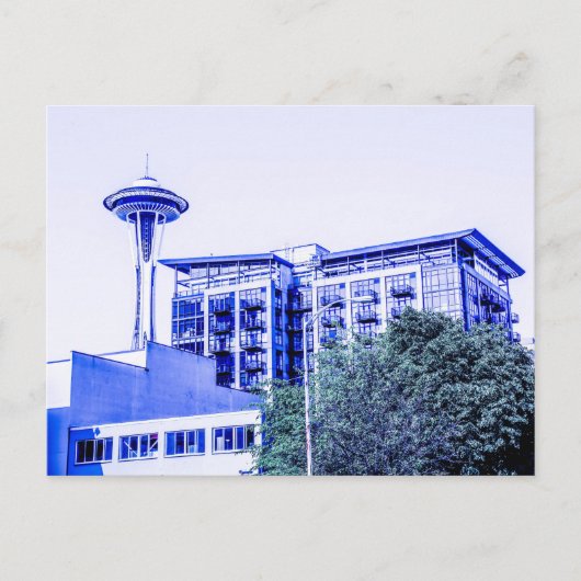 Carte Postale Blue Seattle (Devant)