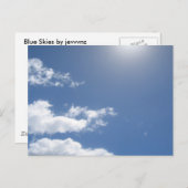 Carte postale Blue Skies (Devant / Derrière)