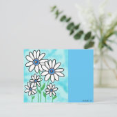 Carte Postale Blue Sky Daisies (Debout devant)