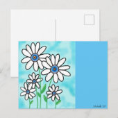 Carte Postale Blue Sky Daisies (Devant / Derrière)