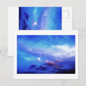 Carte Postale Blue Sky Paysage Photographie Art (Devant / Derrière)