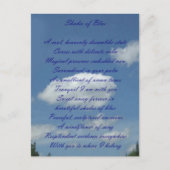 Carte postale Blue Sky Poem (Devant)
