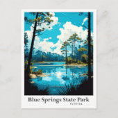 Carte Postale Blue Springs State Park Floride Illustration (Devant)