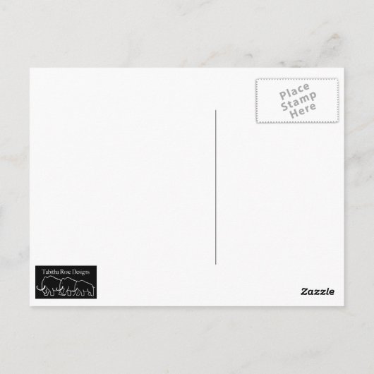 Carte postale Blue Stag (Dos)