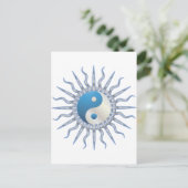 Carte Postale Blue Starburst Yin Yang (Debout devant)