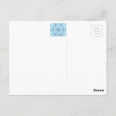 Carte Postale Blue Tile Mandala (Dos)