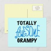 Carte Postale Blue Totalement génial Tshirts et cadeaux Grampy (Devant / Derrière)