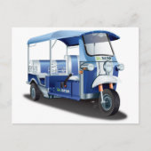 CARTE POSTALE BLUE TUK TUK (Devant)