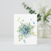 Carte Postale Blue Vintage Oublie-Moi-Nots (Debout devant)