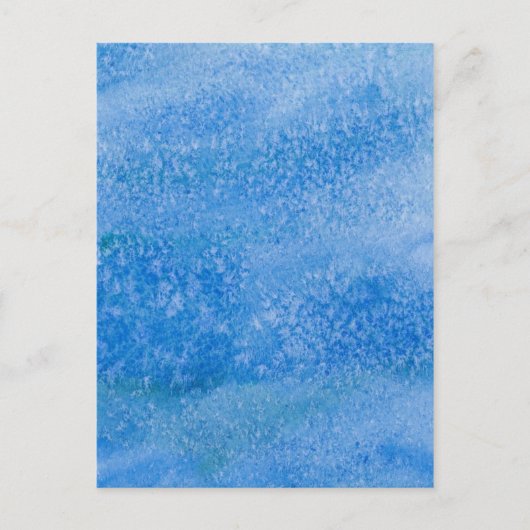 Carte Postale Blue Watercolor (Devant)