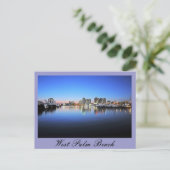 Carte Postale Blue West Palm Beach (Debout devant)