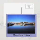 Carte Postale Blue West Palm Beach (Devant / Derrière)