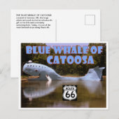 Carte Postale Blue Whale of Catoosa Route 66 Postcard (Devant / Derrière)