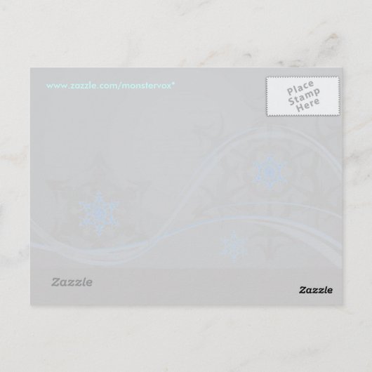 Carte postale Blue Winter (Dos)