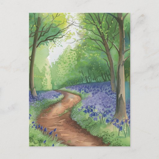 Carte Postale Bluebell Flower Trail Bluebells (Devant)
