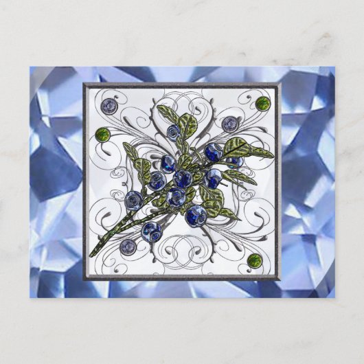 Carte Postale Blueberry (Devant)