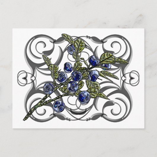 Carte Postale Blueberry (Devant)