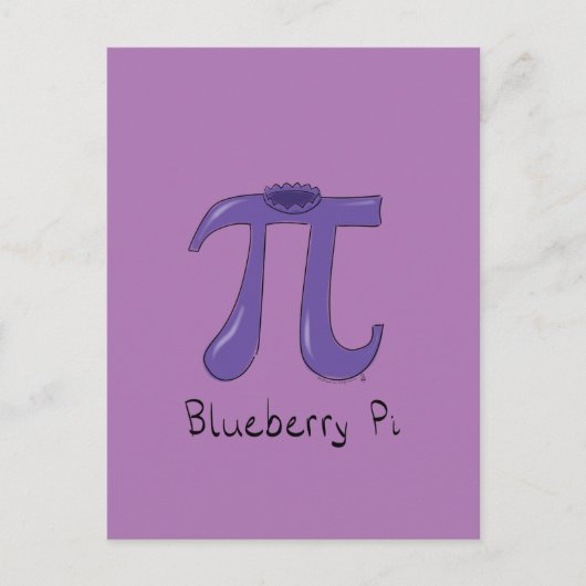 Carte postale Blueberry Pi Mignonne Math Pi Day (Devant)
