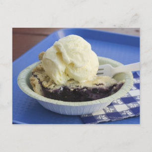 Carte Postale Blueberry pie a la mode
