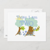 Carte Postale Bluebird 2nd Birthday Tshirts et cadeaux (Devant / Derrière)