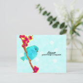 Carte Postale Bluebird - Attendez-vous à de bonnes choses. (Debout devant)