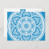 Carte Postale Bluebird Mandala (Devant / Derrière)